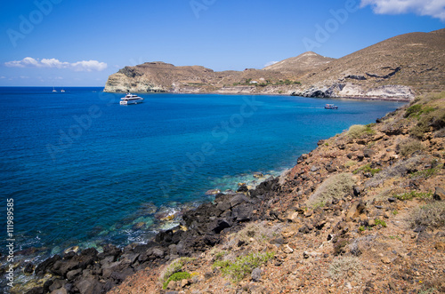 Shore of Santorini island, Greece