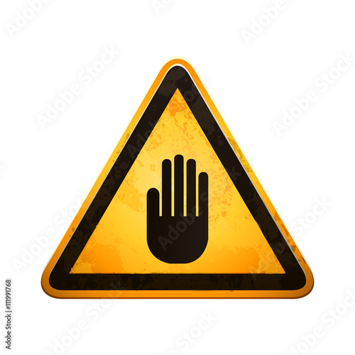 danger stop sign