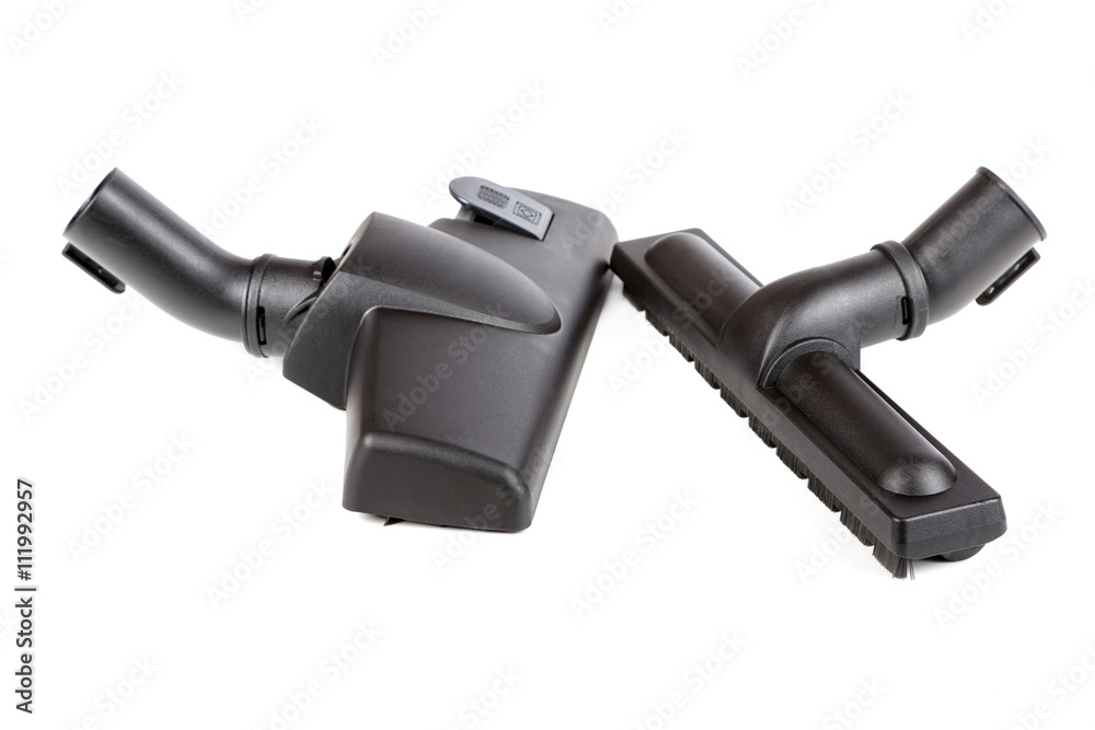 Brushes for the vacuum cleaner isolated on a white background Brushes for the vacuum cleaner isolated on a white background