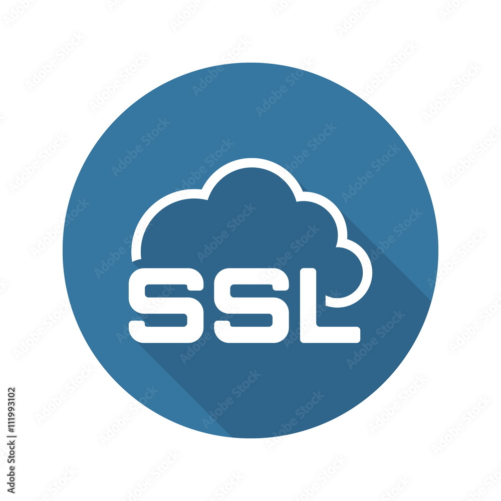Cloud Security Icon. Flat Design. Cloud Security Icon. Flat Design.