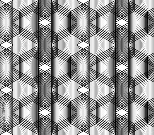 Design seamless monochrome grid pattern