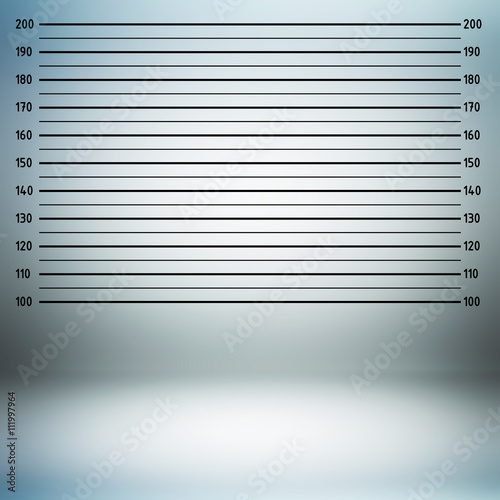 Schilderij op canvas Police lineup or mugshot background