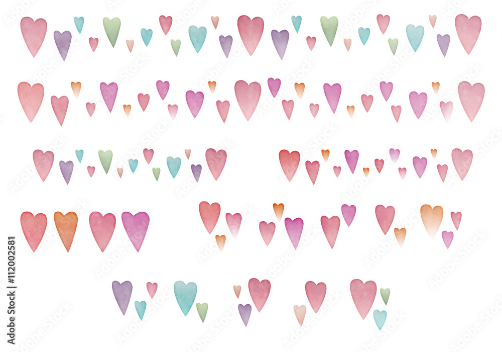 水彩風 ハートのアイコン ライン セット素材 白背景 Stock イラスト Adobe Stock 水彩風 ハートのアイコン ライン セット素材 白背景 Stock イラスト Adobe Stock