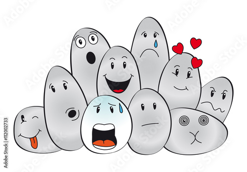 Piedras emociones miedo