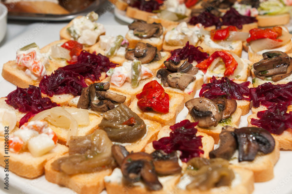 vegetarian sandwitches starters tapas