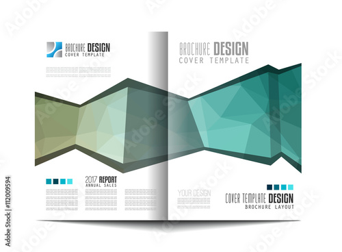 Brochure template, Flyer Design or Depliant Cover for business presentation and magazine covers, annual reports and marketing generic purposes.