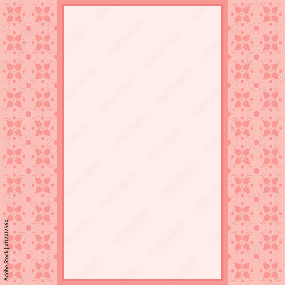 Vintage card template.