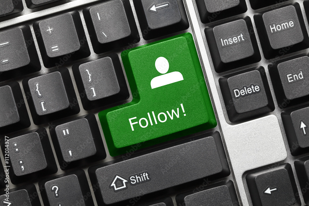 Conceptual keyboard - Follow (green key) Conceptual keyboard - Follow (green key)