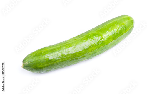 Ripe sweet green cucumber