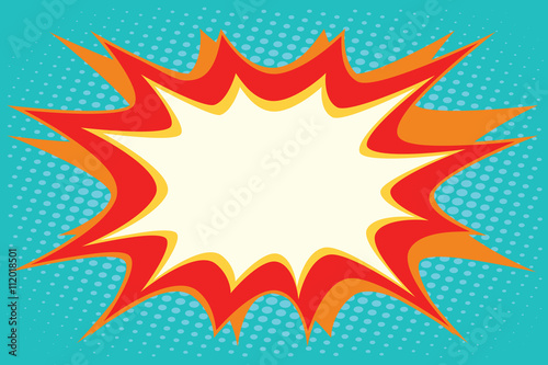 Comic book explosion bubble dynamic