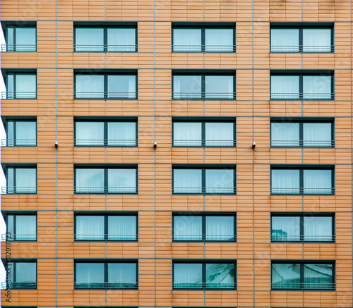 Modern Building Walls and Windows