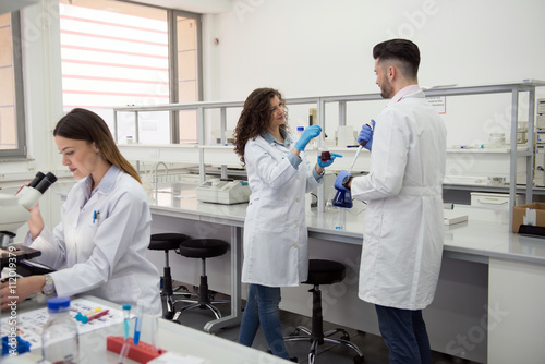 group of students carried experiment