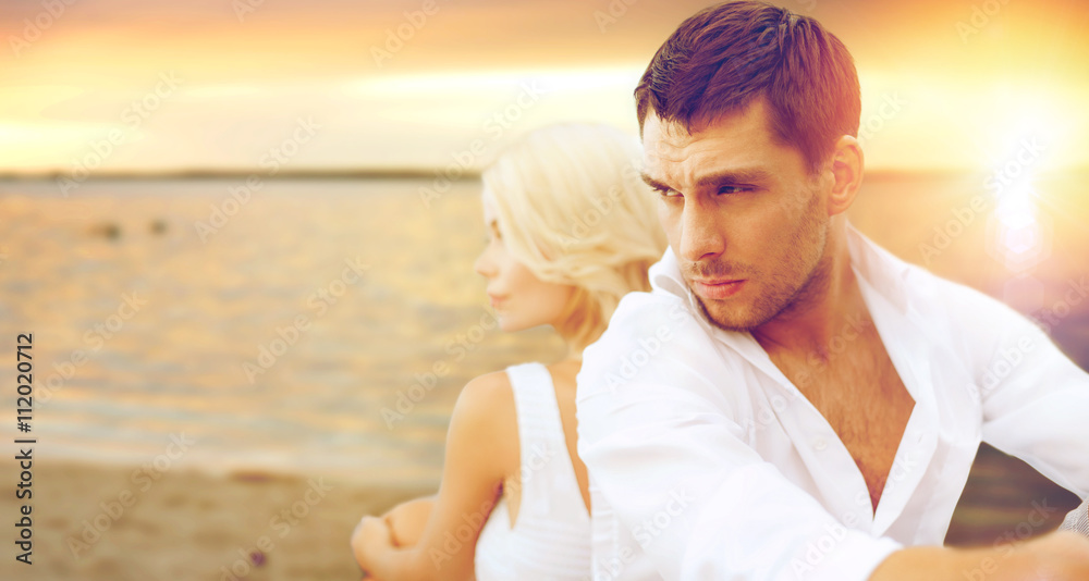 Fototapeta premium couple at sea side