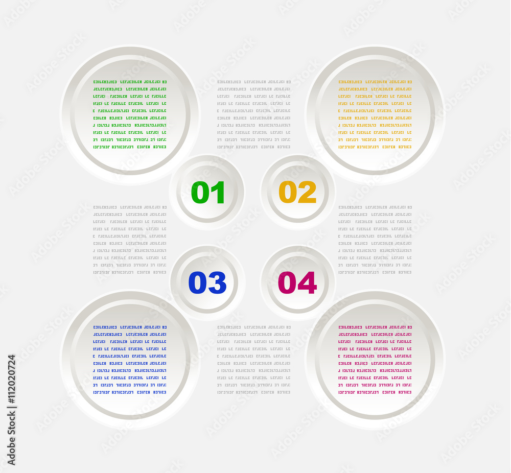 Modern infographics template
