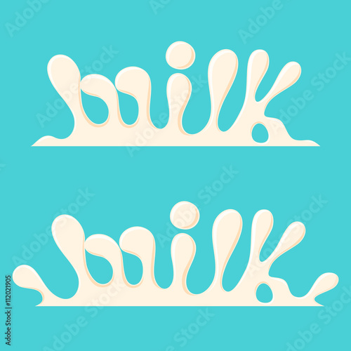 Milk splash word