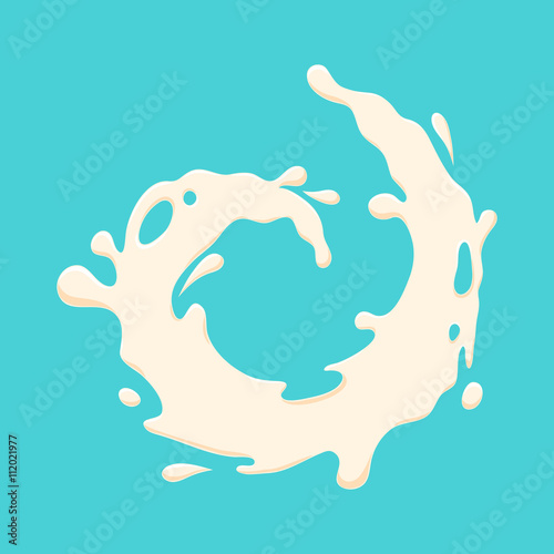 Milk splash curl