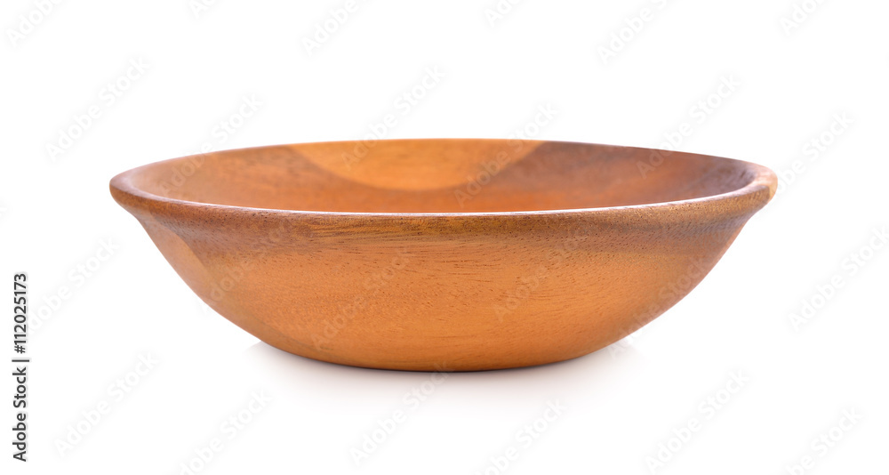 wooden bowl on white background wooden bowl on white background