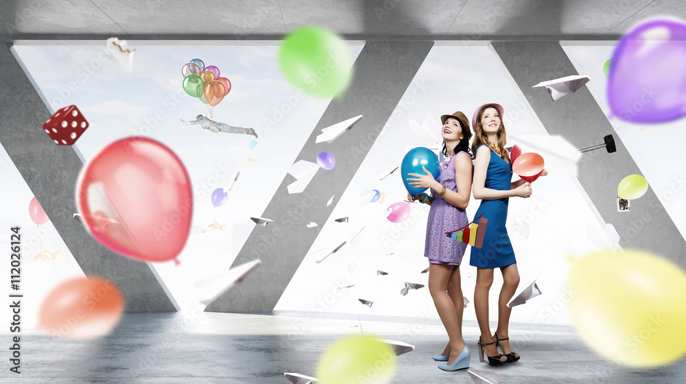 Fototapeta premium Preparing office party