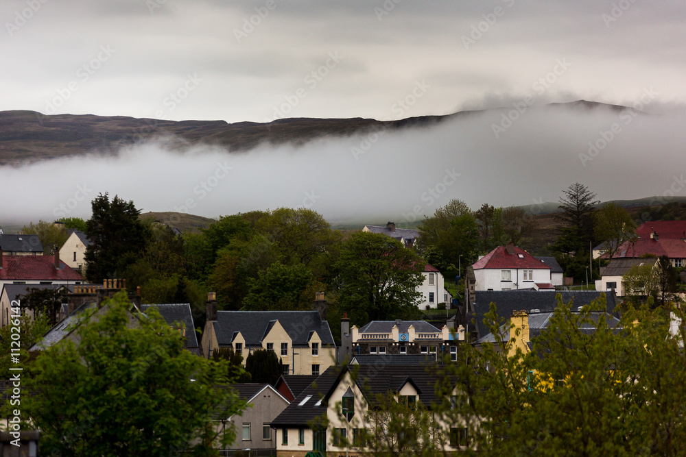 Nebelband auf der Isle of Skye