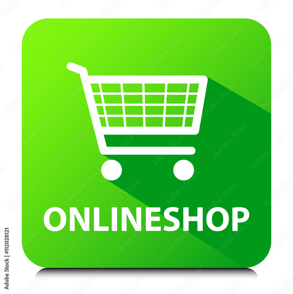 Onlineshop Button Grün Onlineshop Button Grün