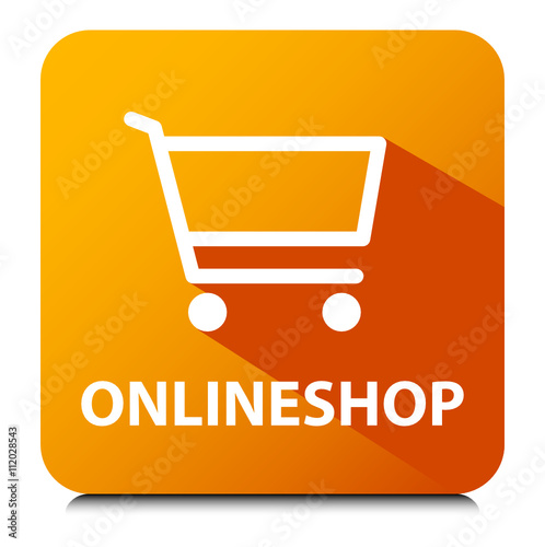 Onlineshop Button Orange
