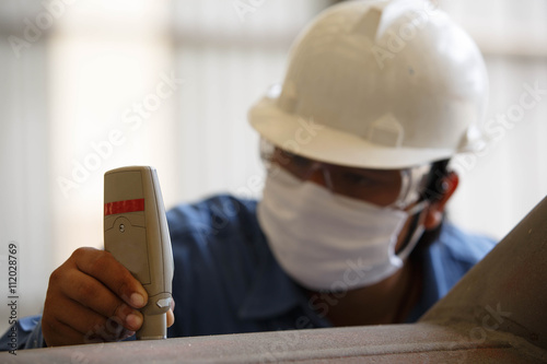 inspection surface profile after sand blasting