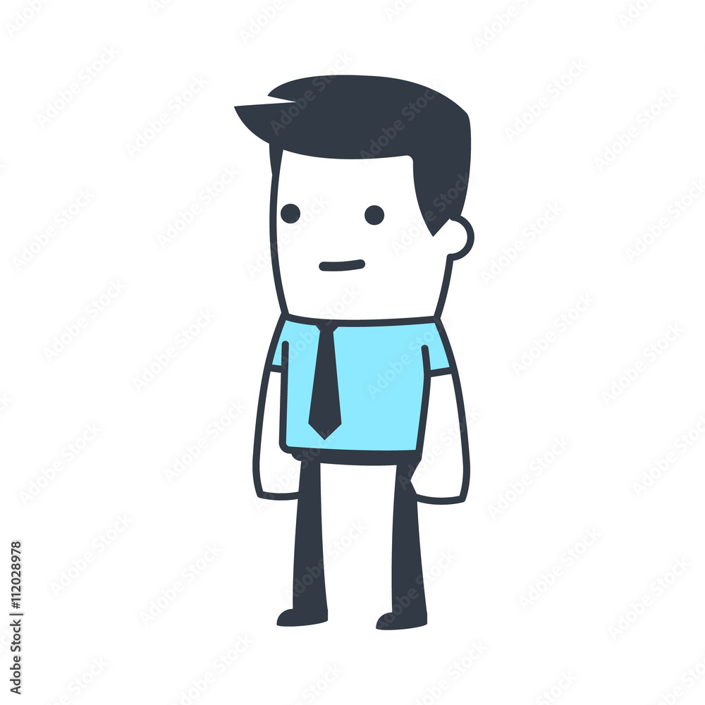 Funny Character Businessman Line art style Funny Character Businessman Line art style