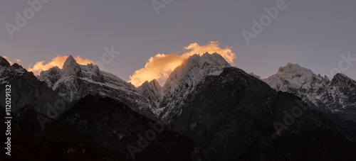 Beautiful mountain sunrise © nelik