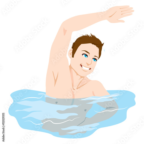 Athletic Man smiling happy ...
