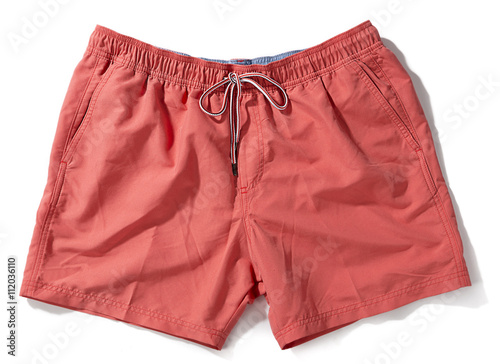 Men's swimsuit isolated on white background. photo