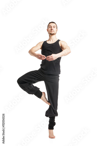 Portrait of ballet dancer posing to camera