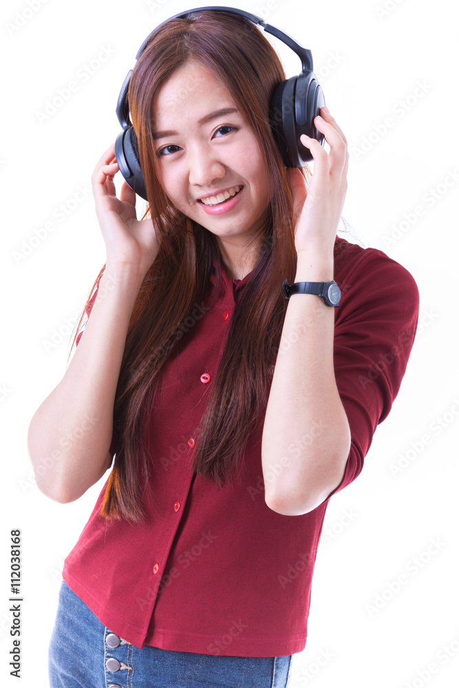 Young Asian student isolated on white background. Young Asian student isolated on white background.