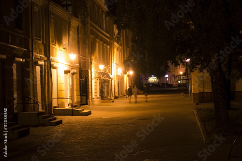 Street city at night