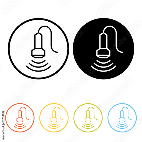 Ultrasound icon concept