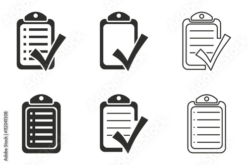 Checklist icon set