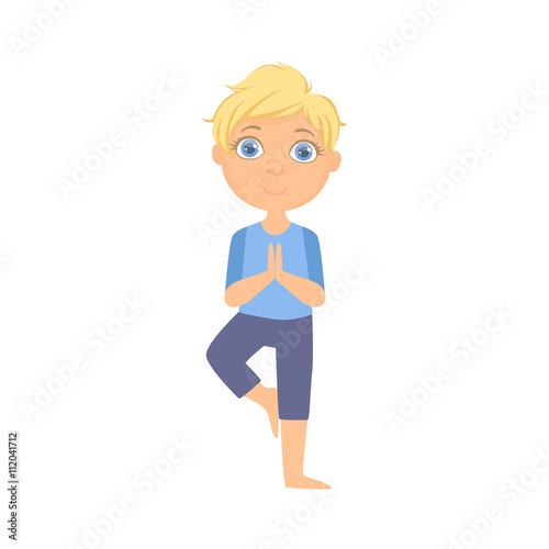 Boy In Tree Pose