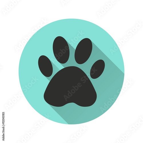 Paw - vector icon