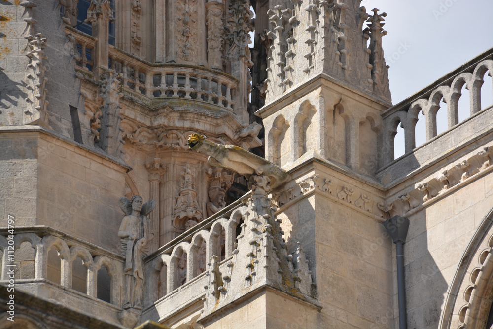 gárgolas en la catedral gótica de Burgos