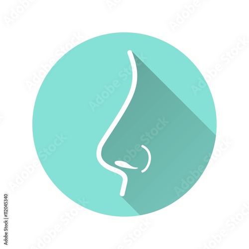 Nose - vector icon.