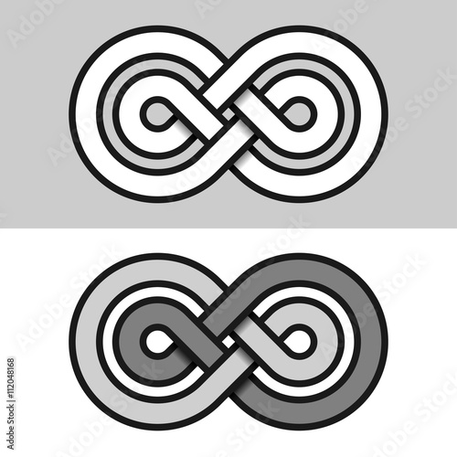 infinity eternity paper symbol vector