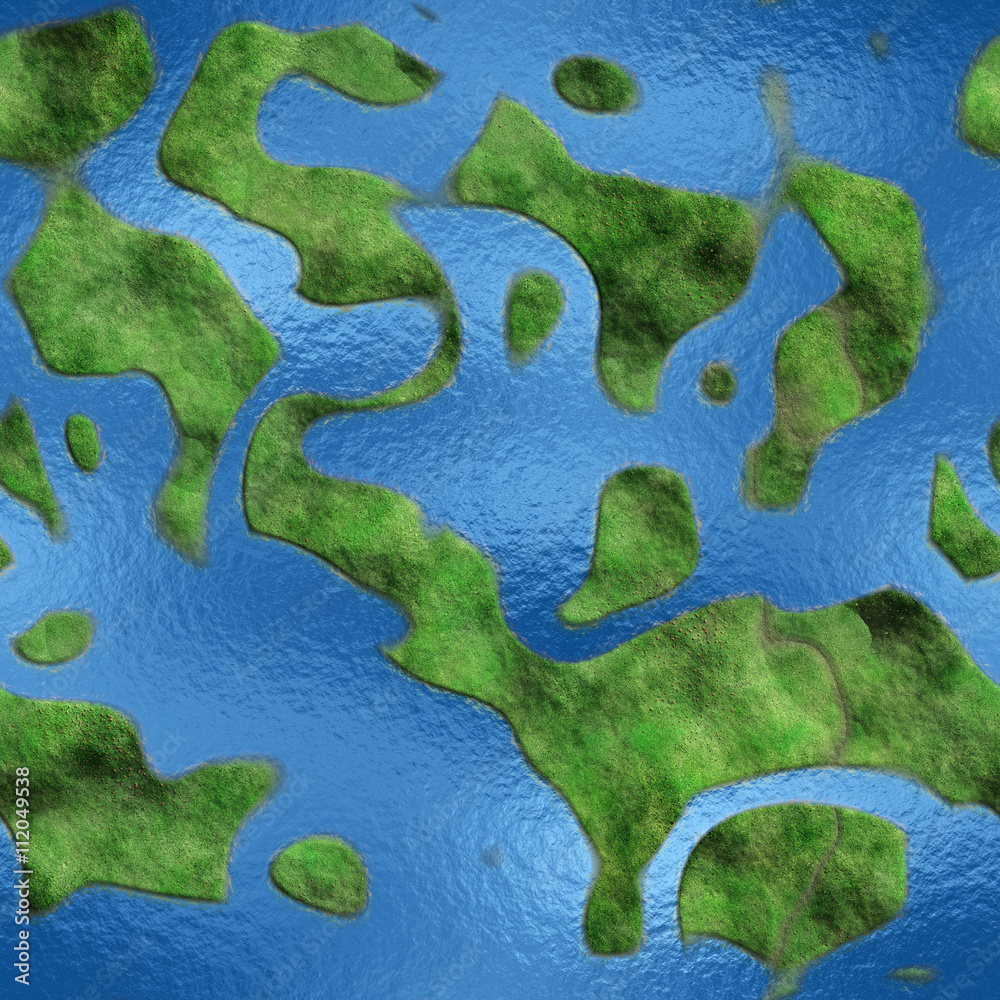 Obraz premium Seamless Texture Earth 3D illustration