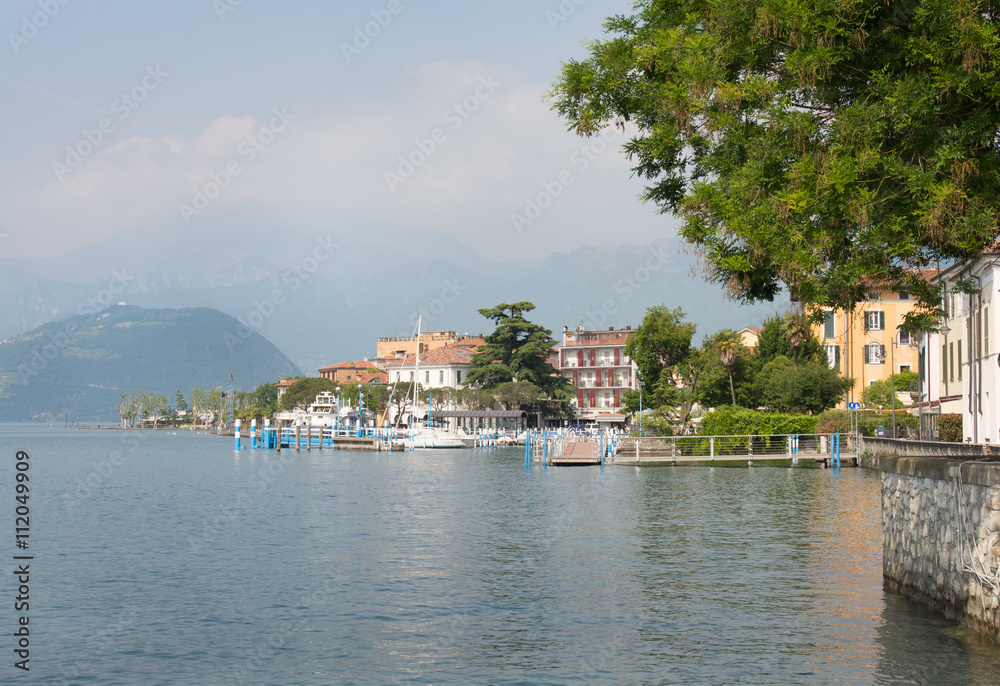 Town of Iseo, Lombardy, Italy.