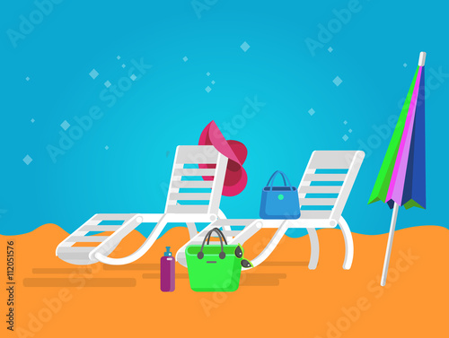 wooden beach chaise longue 