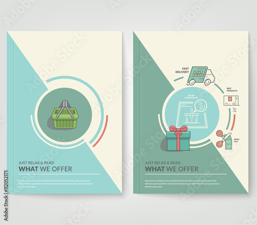 Abstract Background with icons. Geometric Shapes and Frames for Presentation, Annual Reports, Flyers, Brochures, Leaflets, Posters, Business Cards and Document Cover Pages Design