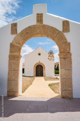 Bild auf Leinwand Chruch Nuestra Señora de Guadalupe in Agua de Bueyes at Fuerteventura; Canar