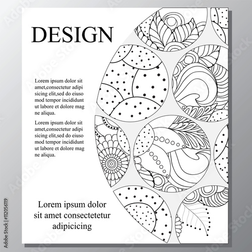 stock vector template for brochure, card, cover, book, poster, m