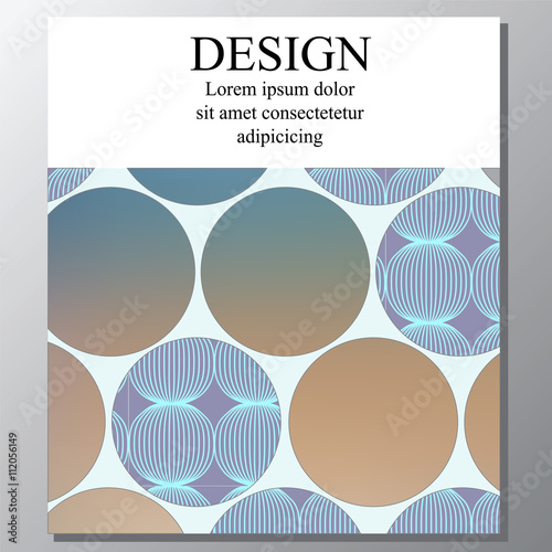 stock vector template for brochure, card, cover, book, poster, m