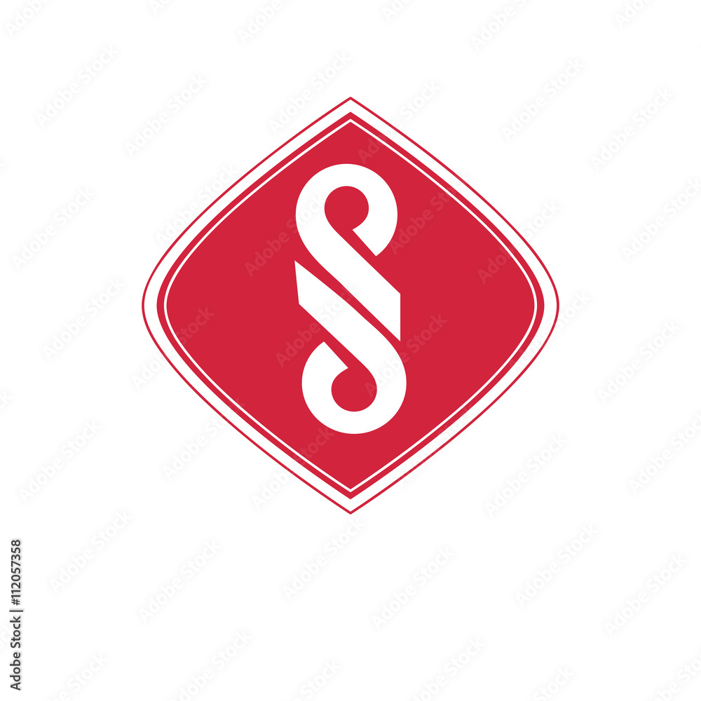 Red modern symbol