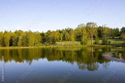 beautiful lake landscape in Sweden