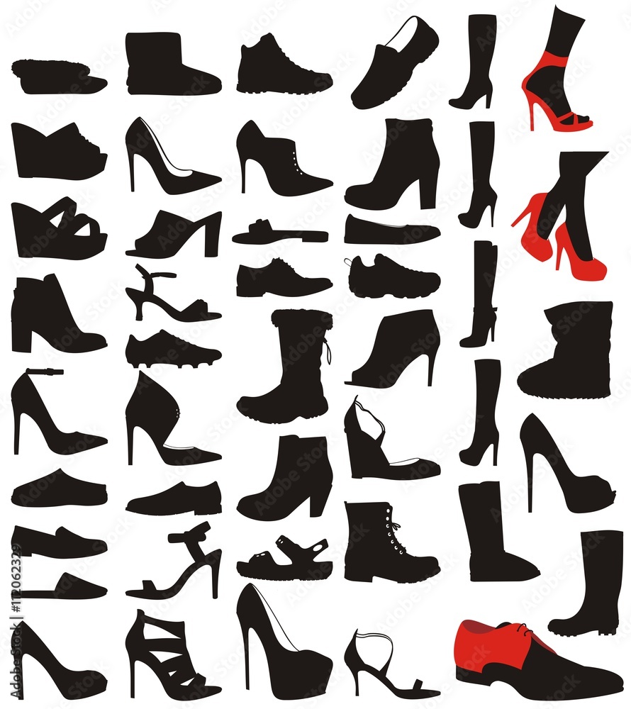 Shoe silhouettes Shoe silhouettes